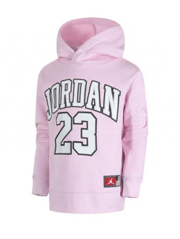 Felpe con cappuccio Ragazza Jordan - Jdn Jordan Hbr Flc Po Hoodie - Rosa