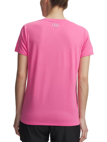 T-shirt Donna Under Armour - Maglia A Maniche Corte Ua Tech™ V-Neck - Rosa