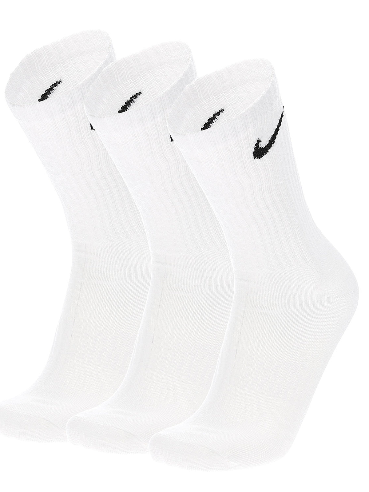 Calze Unisex Nike - Everyday Lightweight Crew Socks - 3 Pair - Bianco