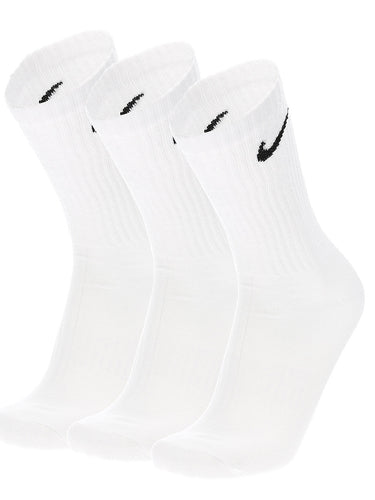 Calze Unisex Nike - Calze Everyday Lightweight Crew - 3 Paia - Bianco