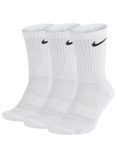 Calze Unisex Nike - Everyday Cushion Crew 3 Pack Socks - Bianco