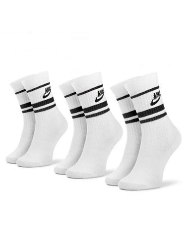 Calze Unisex Nike - Calze Sportswear Dri-Fit Everyday Essential 3 Paia - Bianco