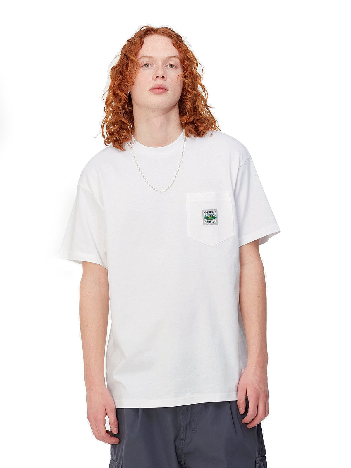 T-shirt Uomo Carhartt Wip - S/S Field Pocket T-Shirt - Bianco