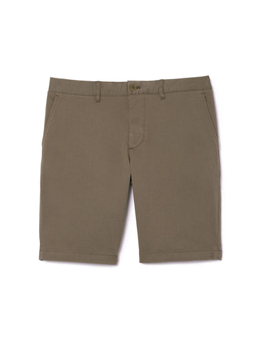 Bermuda Uomo Lacoste - Bermuda Da Uomo Slim Fit In Cotone Stretch - Verde