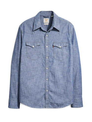 Camicie casual Uomo Levi's - Camicia Western Barstow Taglio Standard - Blu