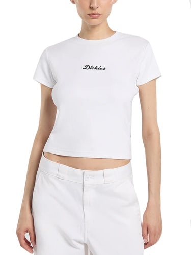 T-shirt Donna Dickies - T-Shirt Wellsville - Bianco