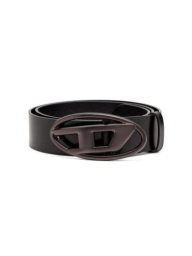 Cinture Uomo Diesel - B-1Dr Cintura Con Fibbia A D In Argento - Nero