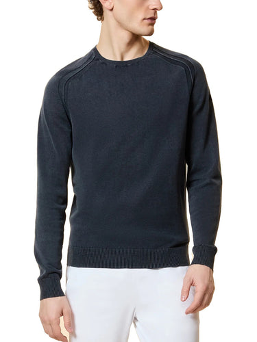 Maglioni Uomo RRD - Maglione Techno Wash Round 14 - Blu