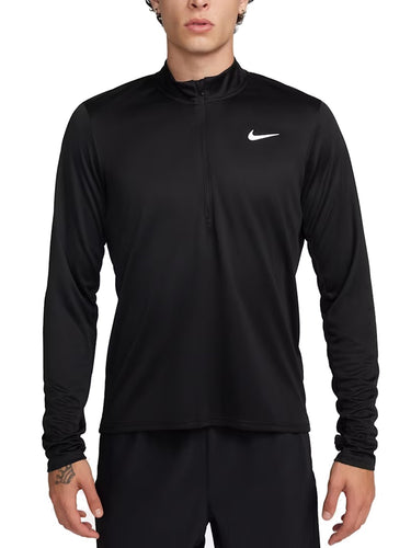 Maglie a manica lunga Uomo Nike - Maglia Da Running Con Zip A Meta' Lunghezza - Nero