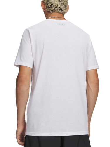 T-shirt Uomo Under Armour - T-Shirt Ua Logo Collage - Bianco