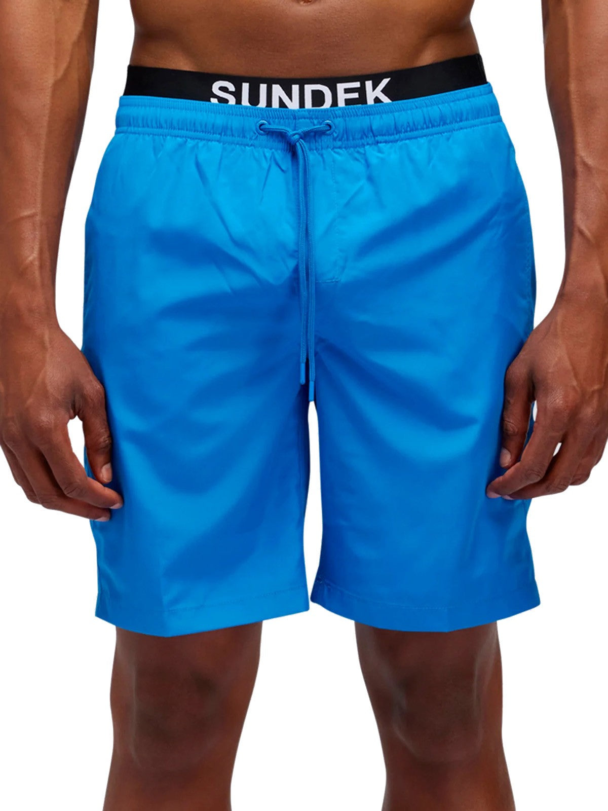 Pantaloncini e calzoncini Uomo Sundek - Costume Da Bagno Vita Elasticata Con Elastico Logo - Blu