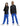 Pantaloni Ragazzi Unisex Adidas - Pantaloni Adicolor Firebird Junior - Blu