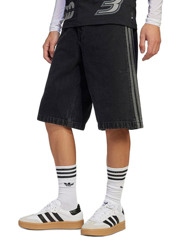 Pantaloncini Uomo Adidas - Adicolor Denim Firebird Shorts - Nero