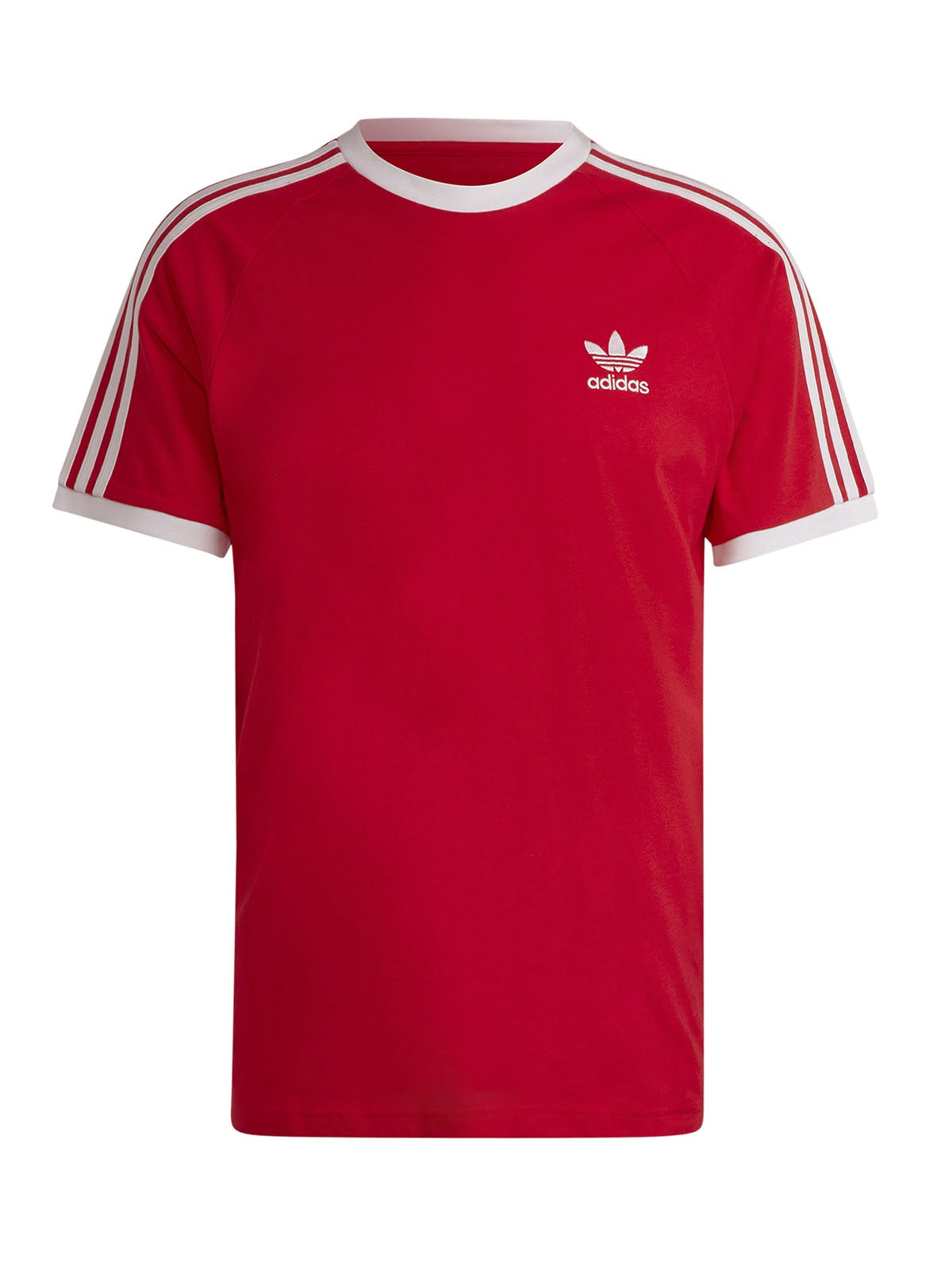 T-shirt Uomo Adidas - T-Shirt Adicolor Classics 3-Stripes - Rosso