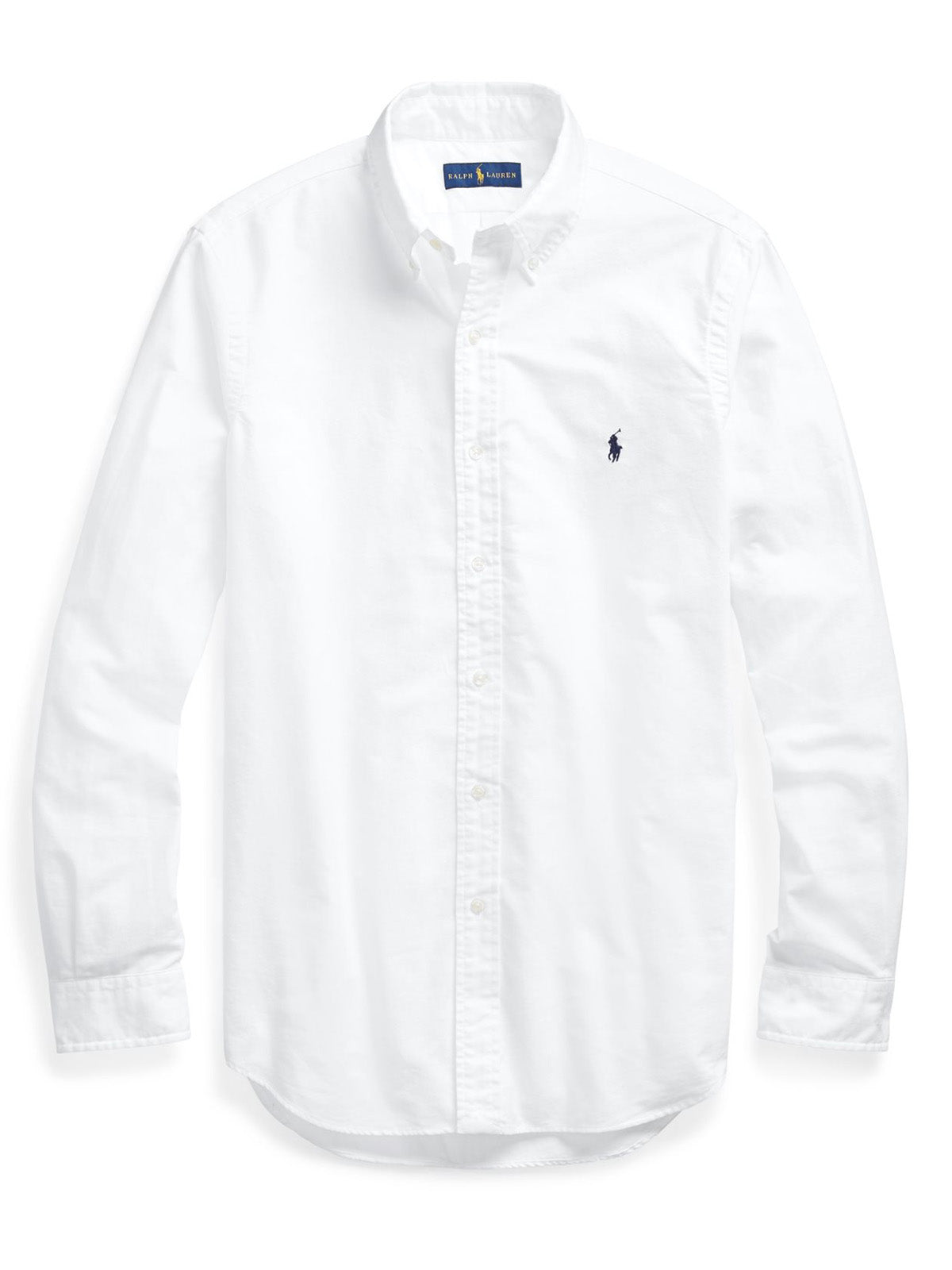 Camicie casual Uomo Ralph Lauren - Slim Fit Garement-Dyed Oxford Shirt - Bianco