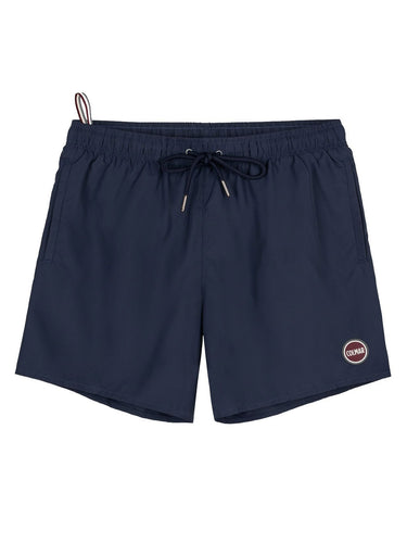 Pantaloncini e calzoncini Uomo Colmar - Costume Tinta Unita Con Vita Elasticizzata - Blu