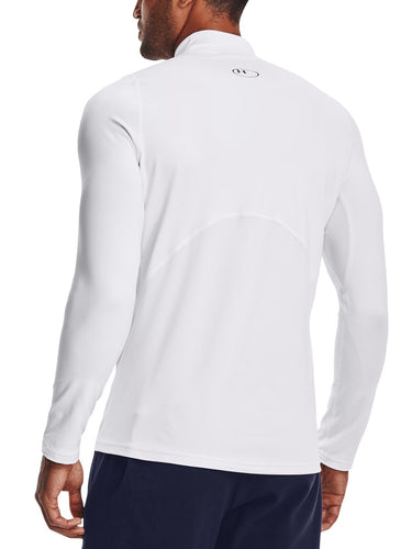 Maglie Uomo Under Armour - Maglia Mock Coldgear Fitted - Bianco