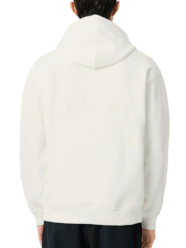 Felpe senza cappuccio Uomo Lacoste - Felpa Con Cappuccio E Stemma - Bianco