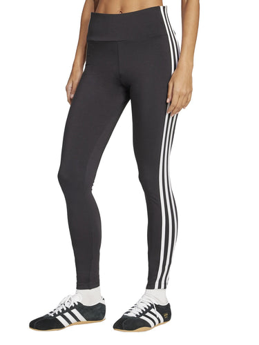 Leggings Donna Adidas - Leggins 3 Strisce - Nero