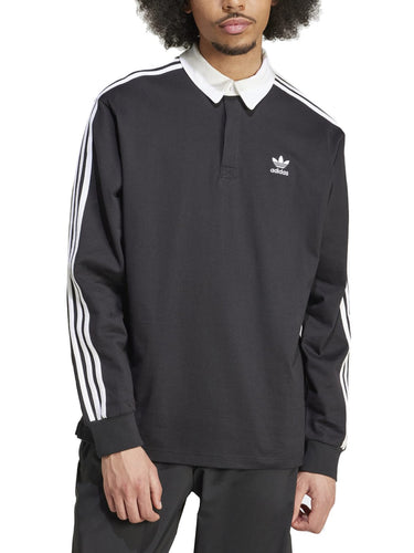 Maglie a manica lunga Uomo Adidas - Polo Adicolor Rugby - Nero
