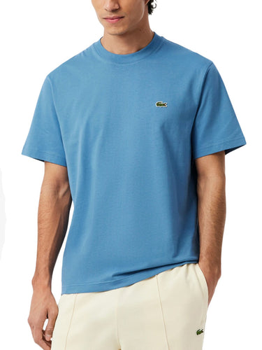 T-shirt Uomo Lacoste - T-Shirt In Cotone - Celeste