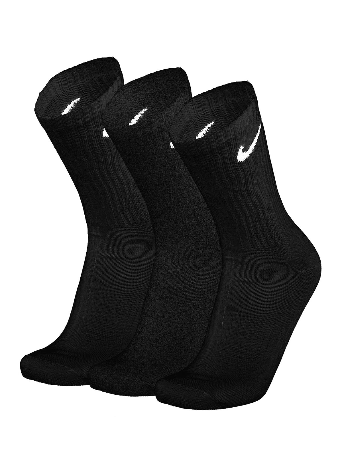 Calze Unisex Nike - Everyday Lightweight Crew Socks - 3 Pair - Nero