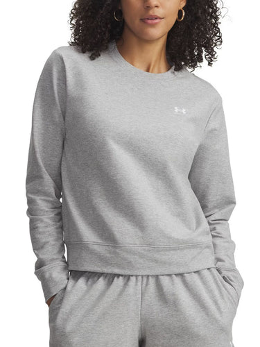 Felpe senza cappuccio Donna Under Armour - Felpa Girocollo Ua Sport Terry - Grigio