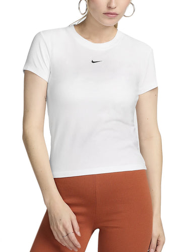 T-shirt Donna Nike - T-Shirt Nike Sportswear Chill Knit - Bianco
