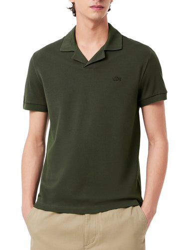 Polo Uomo Lacoste - Polo In Piquet Senza Bottoni - Verde
