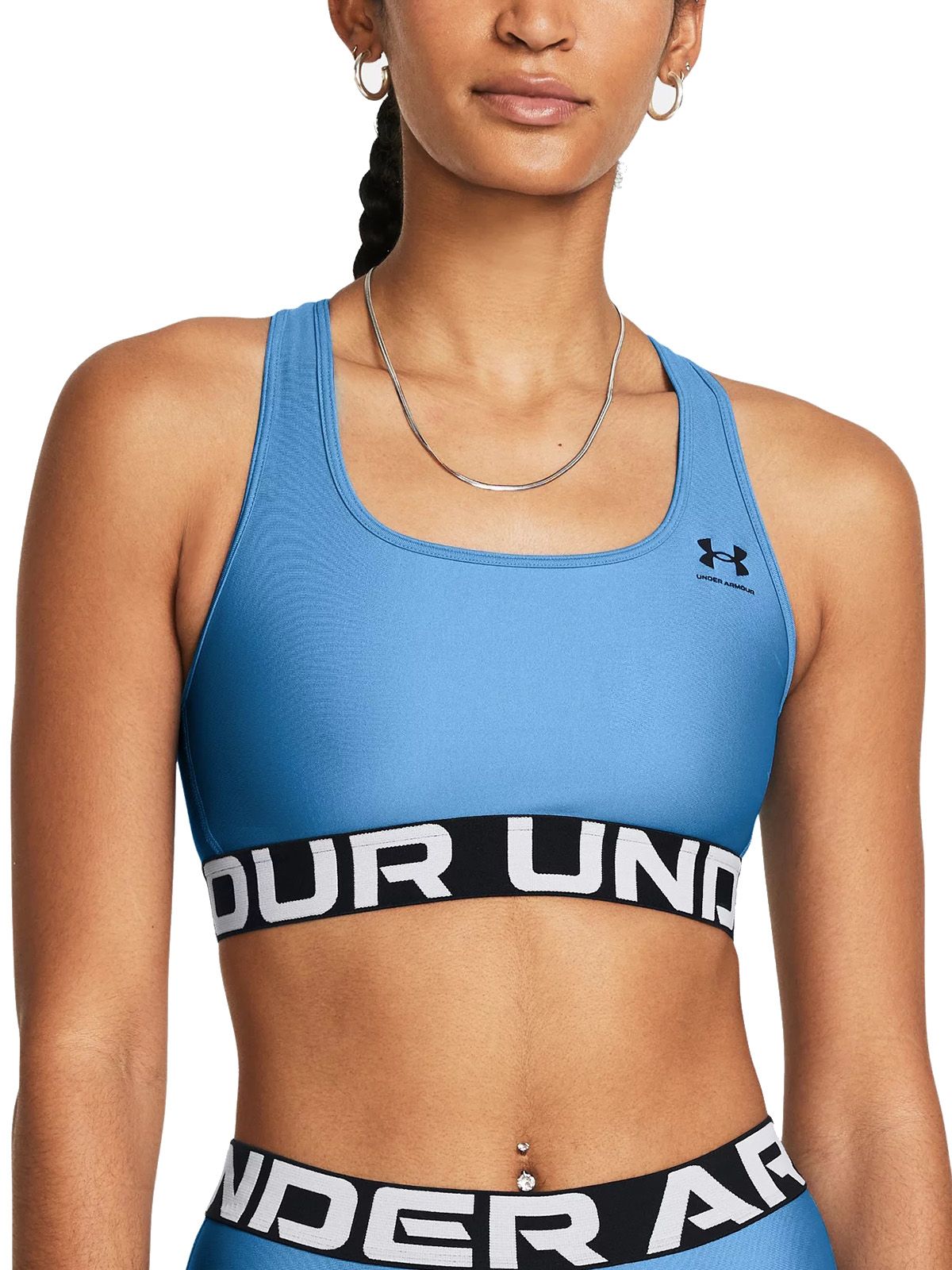 Reggiseni sportivi Donna Under Armour - Reggiseno Sportivo Heatgear® Armour Mid Branded - Blu