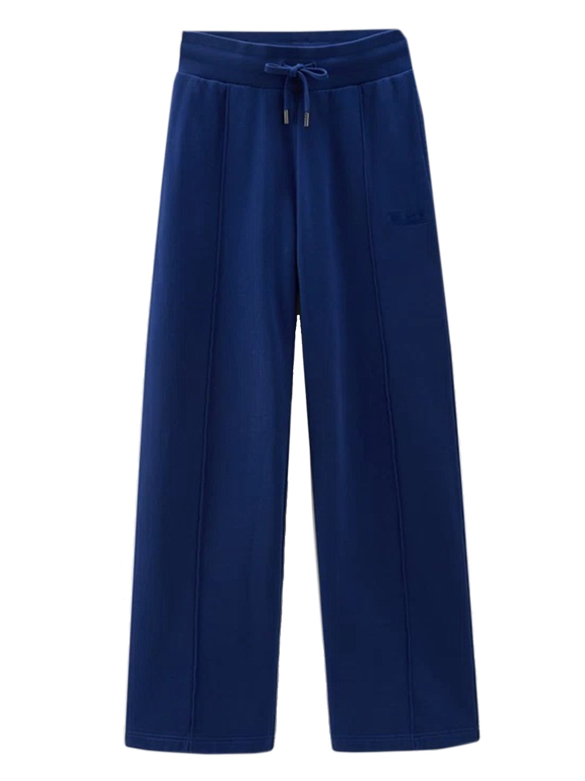 Pantaloni Donna Woolrich - Pantaloni Sportivi In Puro Cotone - Blu