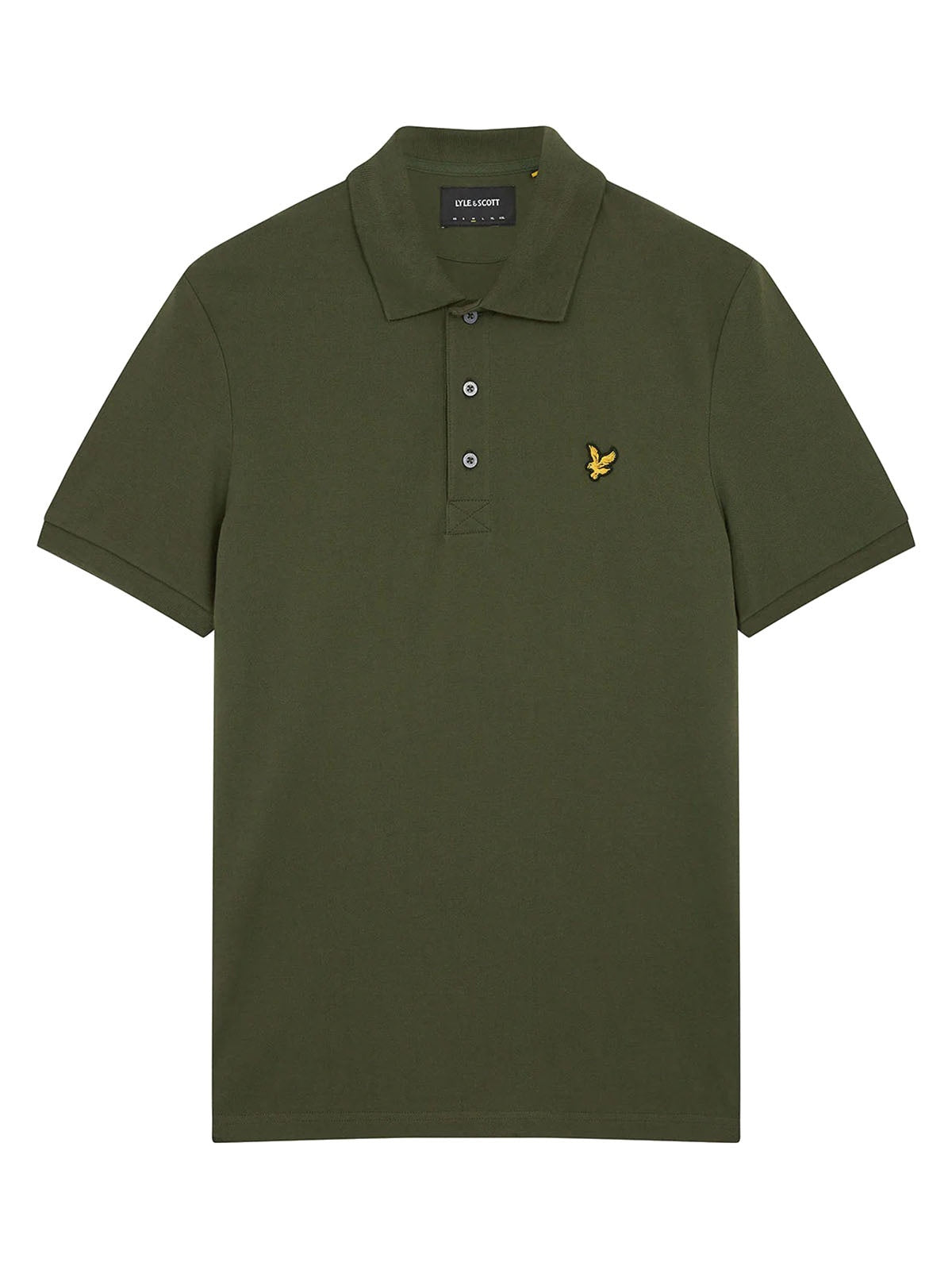 Polo Uomo Lyle & Scott - Regular Fit Organic Cotton Plain Polo Shirt - Verde