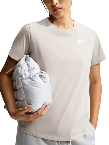 T-shirt Donna Nike - T-Shirt Sportswear Club Essentials - Beige
