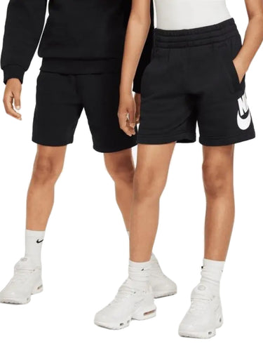 Bermuda Ragazzi Unisex Nike - Short Nike Sportswear Club Fleece - Nero