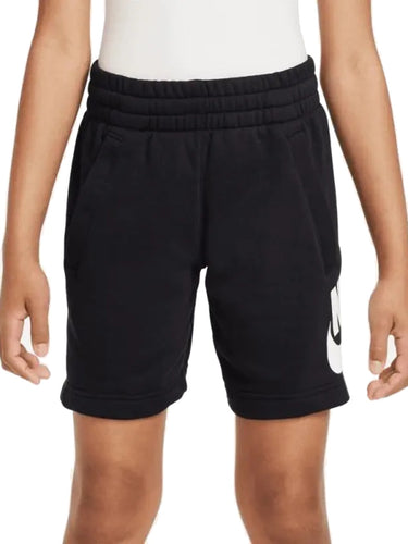 Bermuda Ragazzi Unisex Nike - Short Nike Sportswear Club Fleece - Nero