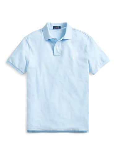 Polo Uomo Ralph Lauren - Polo In Piqué Slim-Fit - Celeste