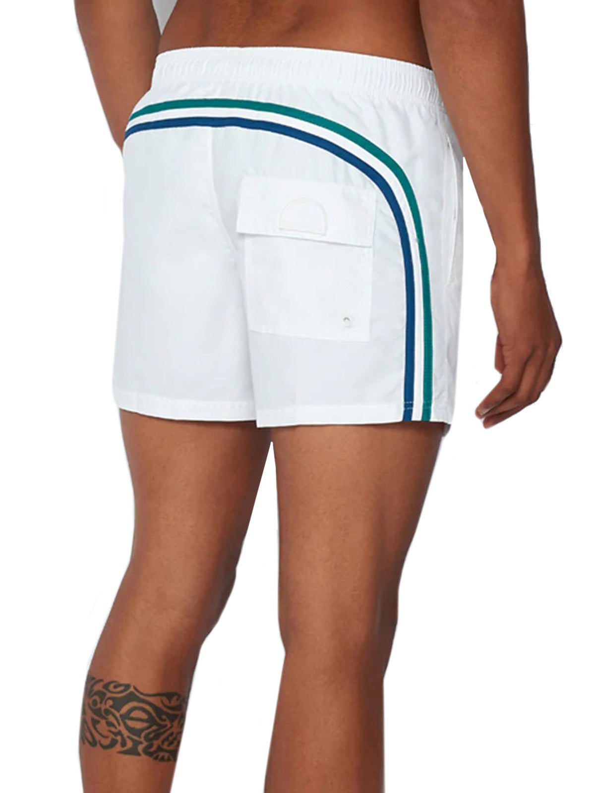 Pantaloncini e calzoncini Uomo Sundek - Costume Da Bagno Corto Vita Elasticata Repreve® - Bianco