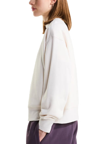 Felpe senza cappuccio Donna The North Face - Felpa Oversize Essential Simple Domeboxy Girocollo - Bianco