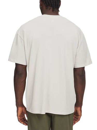 T-shirt Uomo Under Armour - T-Shirt Ua Heavyweight Metal Logo - Bianco