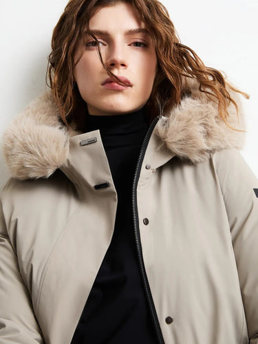 Giacche Donna RRD - Montecristo Long Fur Wom Jkt - Beige