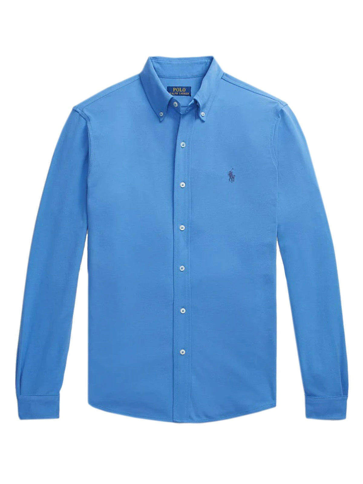 Camicie casual Uomo Ralph Lauren - Camicia Ultraleggera In Piqué - Celeste