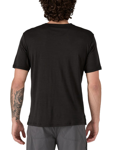 T-shirt Uomo Patagonia - M's Cap Cool Merino Blend Graphic Shirt - Nero