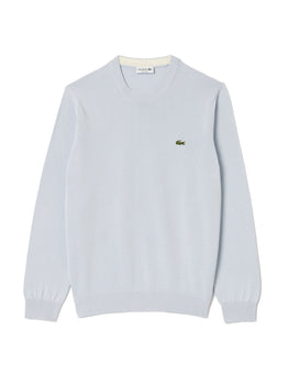 Maglioni Uomo Lacoste - Pullover Con Collo Rotondo In Cotone Biologico - Celeste
