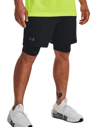 Pantaloncini Uomo Under Armour - Shorts Ua Vanish Woven 2 In 1 - Nero