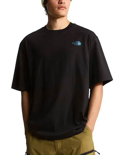 T-shirt Uomo The North Face - T-Shirt Liquid Nse Box Oversize - Nero