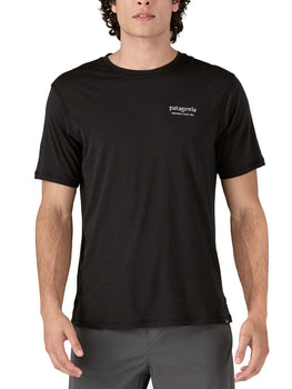 T-shirt Uomo Patagonia - M's Cap Cool Merino Blend Graphic Shirt - Nero