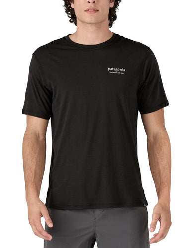 T-shirt Uomo Patagonia - M's Cap Cool Merino Blend Graphic Shirt - Nero