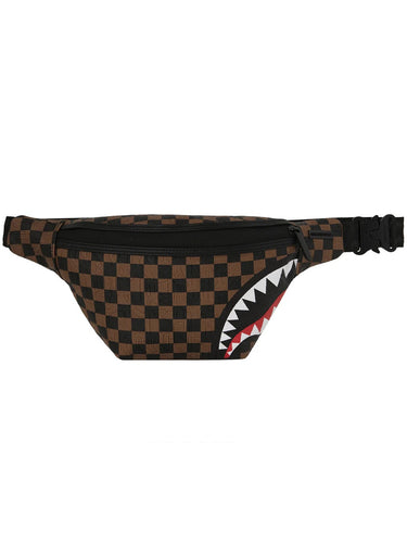 Marsupi alla moda - Uomo Unisex Sprayground - Marsupio Check 2 Emboss Savvy - Marrone