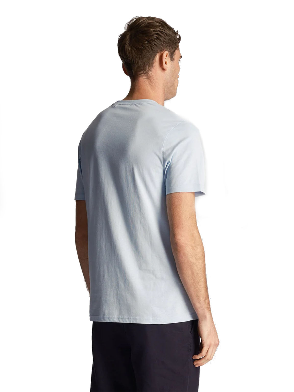 T-shirt Uomo Lyle & Scott - Organic Cotton Plain T-Shirt - Celeste