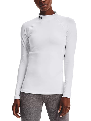 Maglie a manica lunga Donna Under Armour - Ua Authentics Mockneck - Bianco